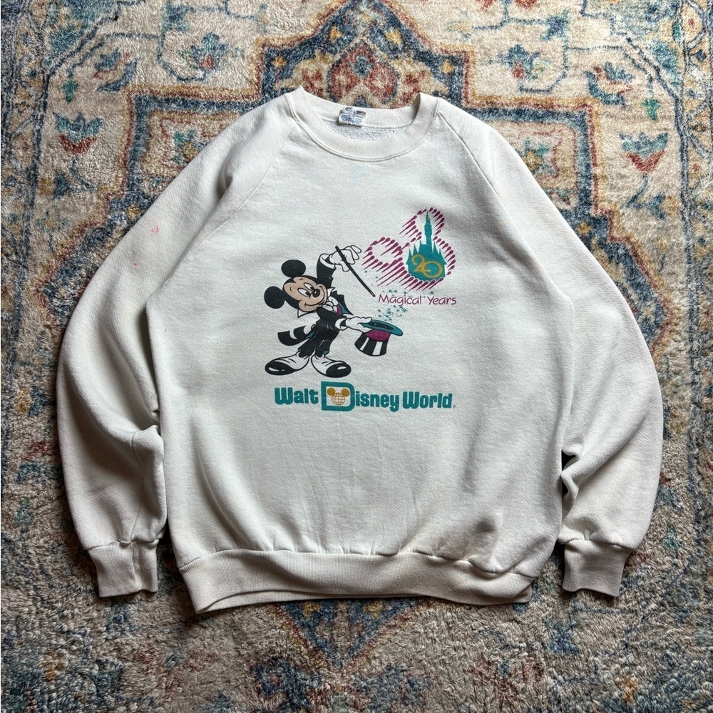 Vintage Walt Disney World 20th Year Crewneck Large